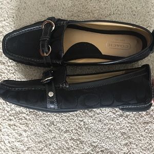 COACH Monogram Loafers (Black)
